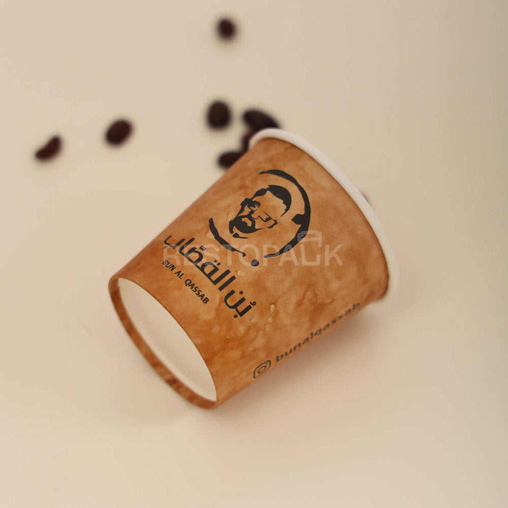 Custom 4 oz Single Wall Paper Coffee Cups