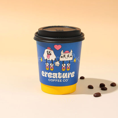 Custom 8 oz Double Wall Coffee Cups with Inner Print