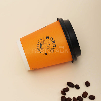 Custom 8 oz Double Wall Paper Coffee Cups