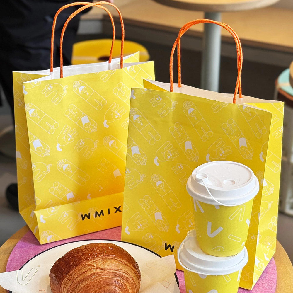 Custom Twisted Handle Kraft Take-Out Bags