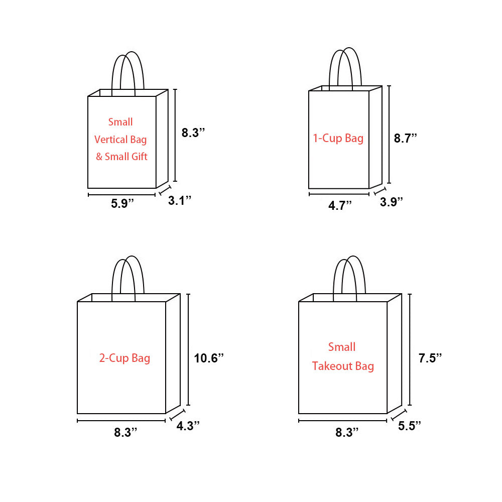 Custom Twisted Handle Kraft Take-Out Bags