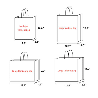 Custom Twisted Handle Kraft Take-Out Bags