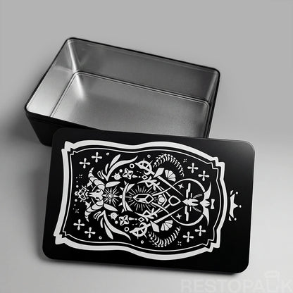 Cookie Tin Box with Lid for Bakery Gift Packaging