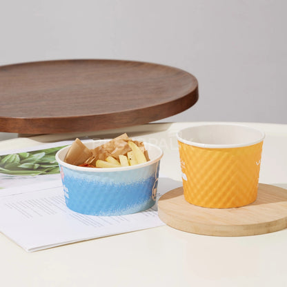 Custom Printed Double Wall Bubble Paper Bowl