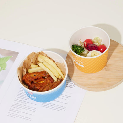 Custom Printed Double Wall Bubble Paper Bowl