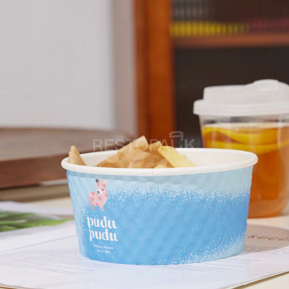 Custom Printed Double Wall Bubble Paper Bowl