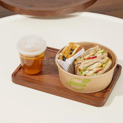 Custom Printed Kraft Paper Food Bowl