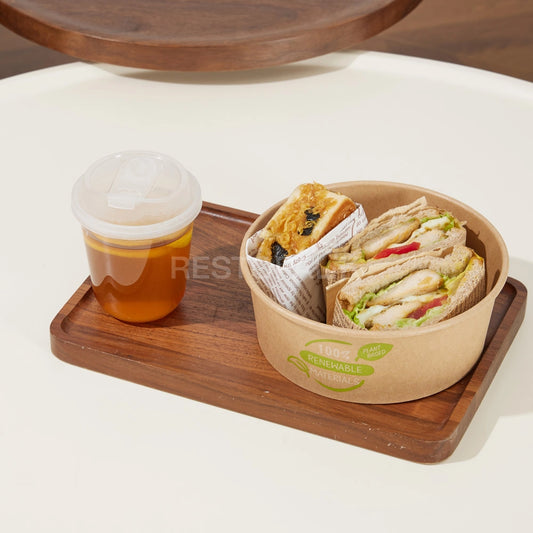 Custom Printed Kraft Paper Food Bowl
