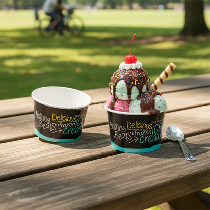 Custom 6.8 oz Ice Cream Cups