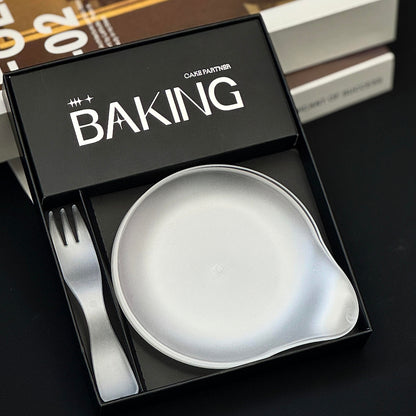 Custom Cake Tableware Party Set with Candle & Wipes