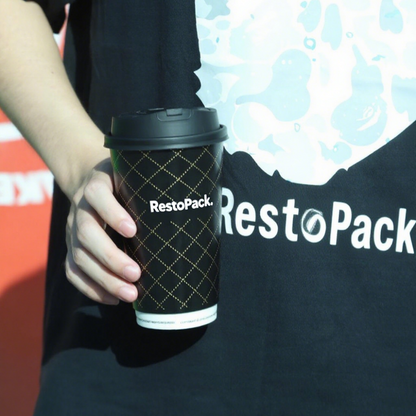 Custom Foil-Stamped Embossed Double Wall Cups