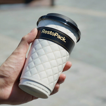 Custom Foil-Stamped Embossed Double Wall Cups