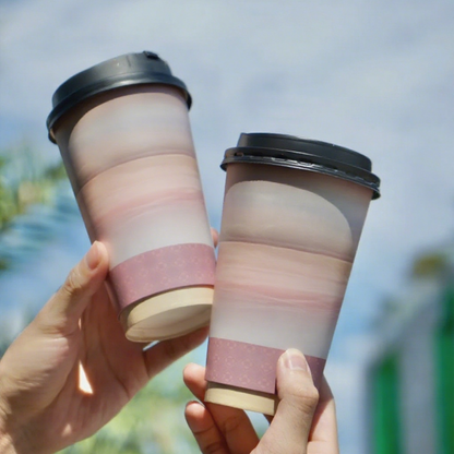Custom Gradient Double Layer Paper Cup