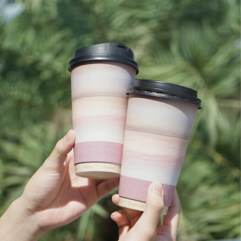Custom Gradient Double Layer Paper Cup