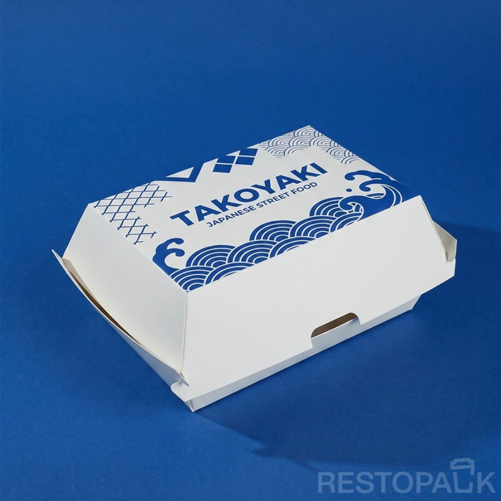 Custom Kraft Paper Burger Boxes with Logo
