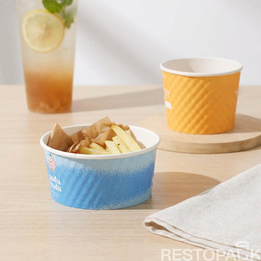 Custom Printed Double Wall Bubble Paper Bowl