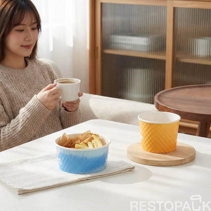 Custom Printed Double Wall Bubble Paper Bowl