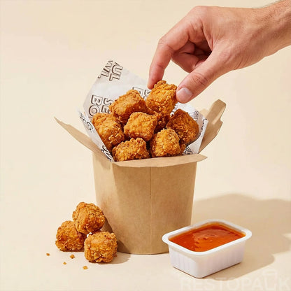 Custom Printed Kraft French Fries Packaging Box