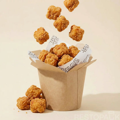 Custom Printed Kraft French Fries Packaging Box