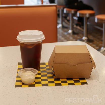 Custom Printed Kraft Paper Burger Box