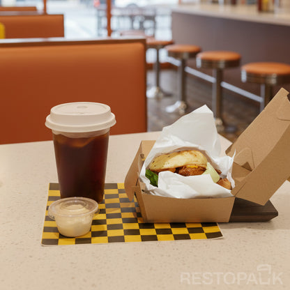Custom Printed Kraft Paper Burger Box