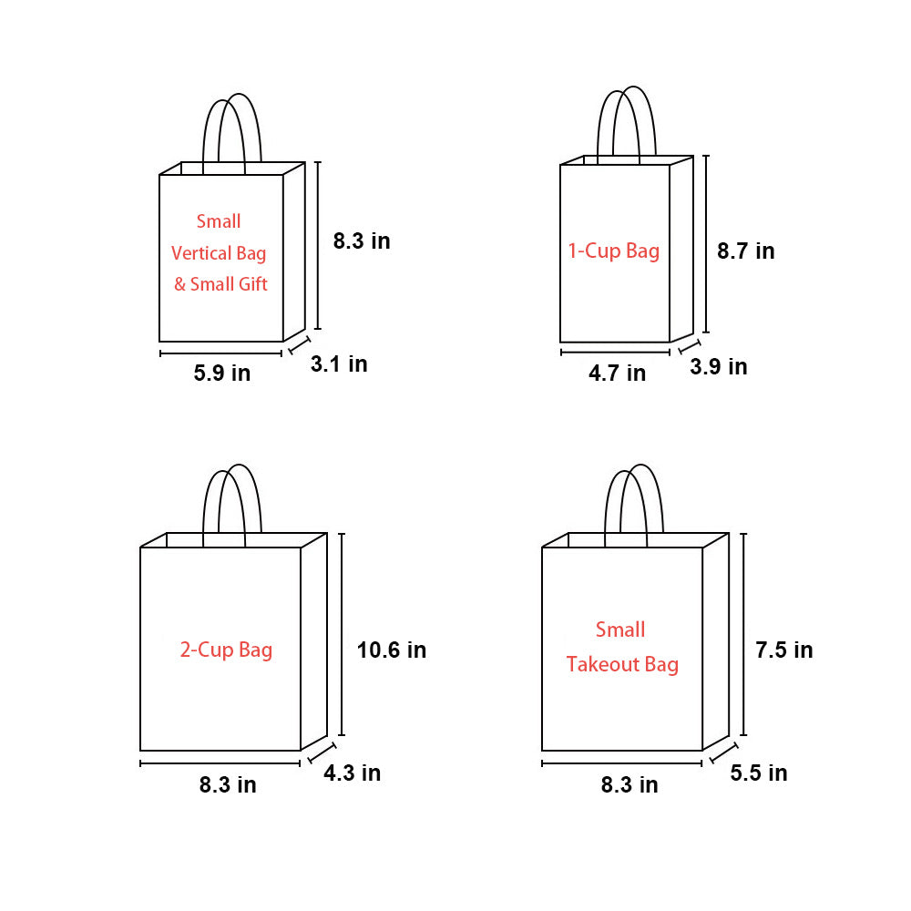 Custom Twisted Handle Kraft Take-Out Bags