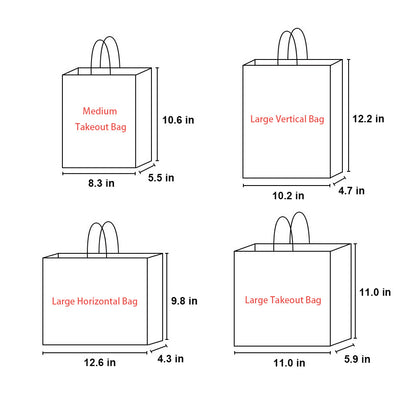 Custom Twisted Handle Kraft Take-Out Bags