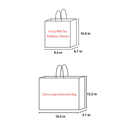 Custom Twisted Handle Kraft Take-Out Bags