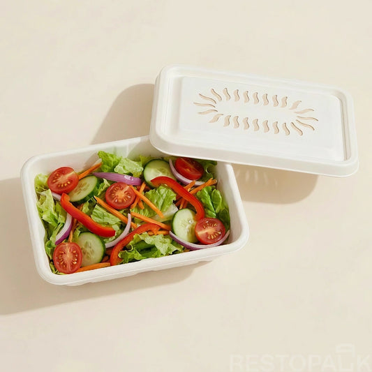 Eco Pulp Takeaway Box with Crisp Retention Design