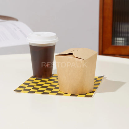 Custom Printed Kraft French Fries Packaging Box