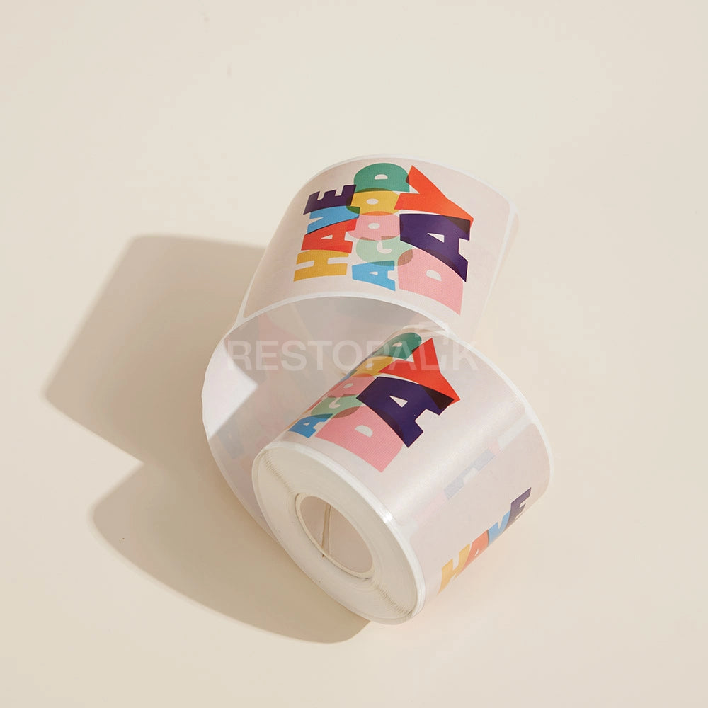 Have a Good Day Rectangle Seal Sticker Roll - 200/Roll