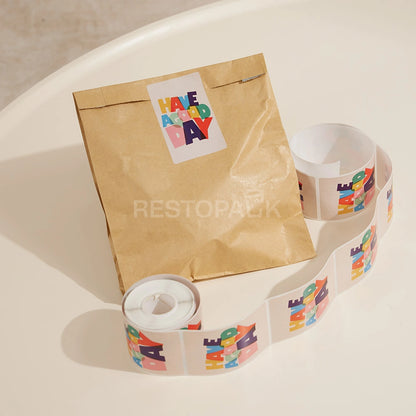 Have a Good Day Rectangle Seal Sticker Roll - 200/Roll