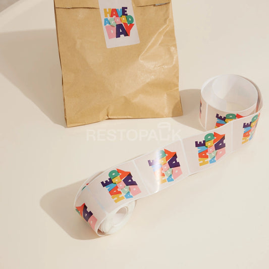 Have a Good Day Rectangle Seal Sticker Roll - 200/Roll