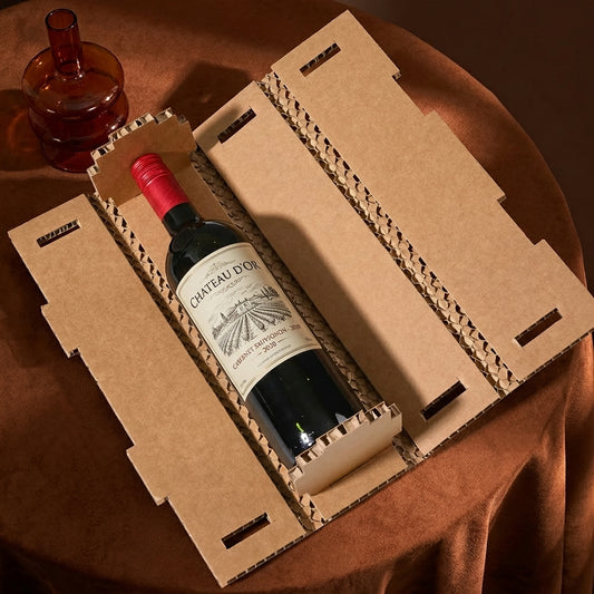 Honeycomb Paperboard Wine Bottle Shipping Boxes