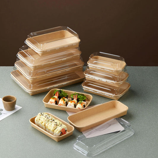 8.1 oz / 240ml Kraft Paper Rolled Edge Tray