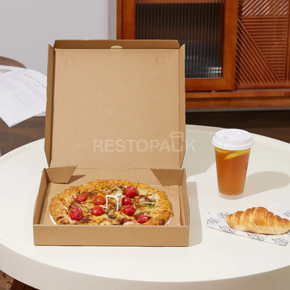 7" x 7" Kraft Corrugated Plain Pizza Box