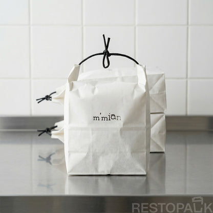 Kraft Paper Bag with Handle – Eco-Friendly Shopping & Take-Out Bag