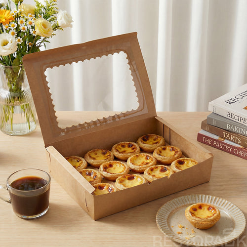 Window Cupcake / Muffin Box with Slot Insert (4/6/12 Cup)