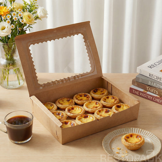 Window Cupcake / Muffin Box with Slot Insert (4/6/12 Cup)