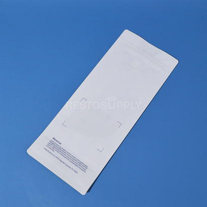 Compostable Flat Bottom Coffee Bags with Zipper and Label Area
