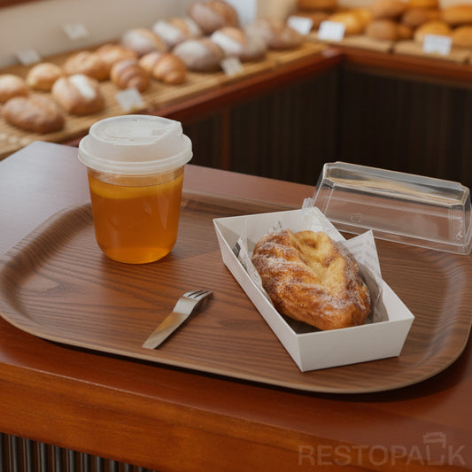 Medium Rectangular Cake Bakery Box with Clear PET Lid