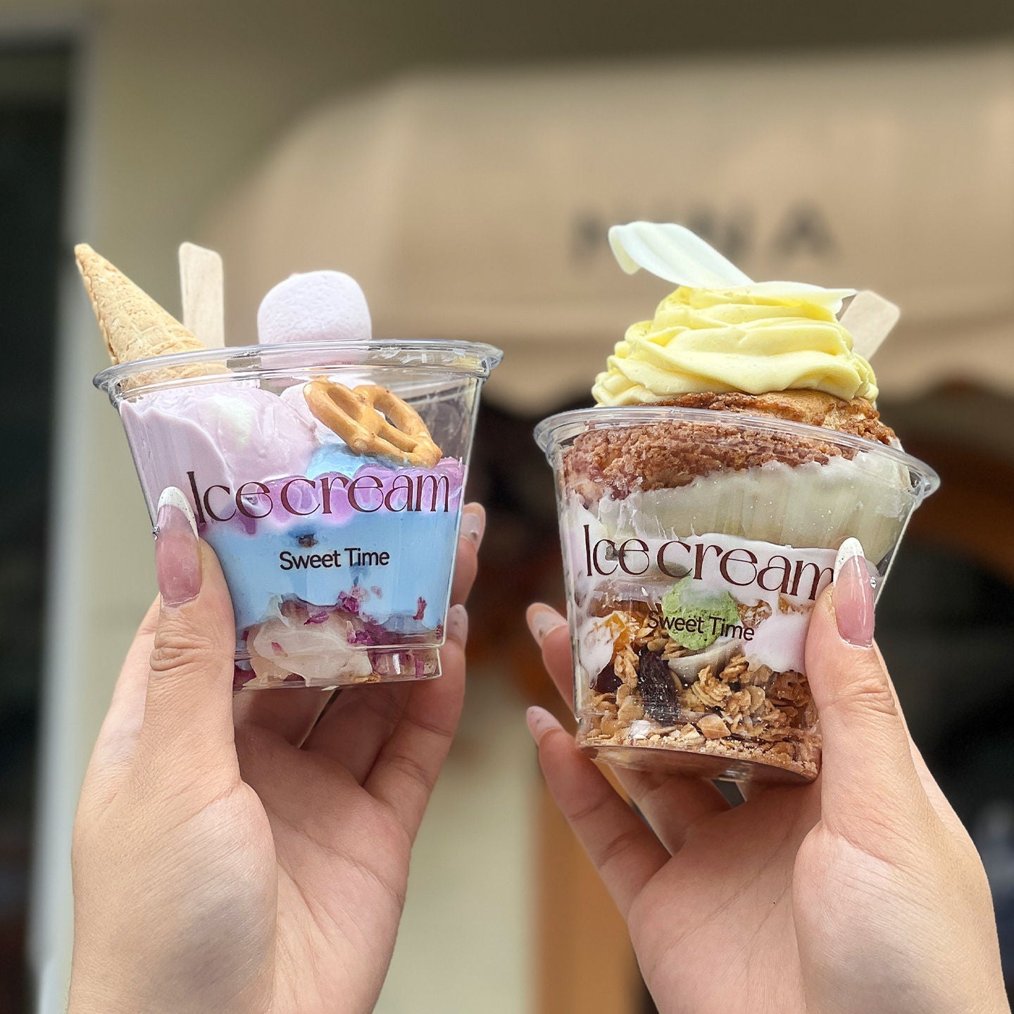 Custom Printed Ice Cream Cups with Lids