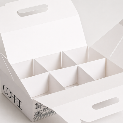 Printed Paper Egg Tart Boxes with Logo Customization
