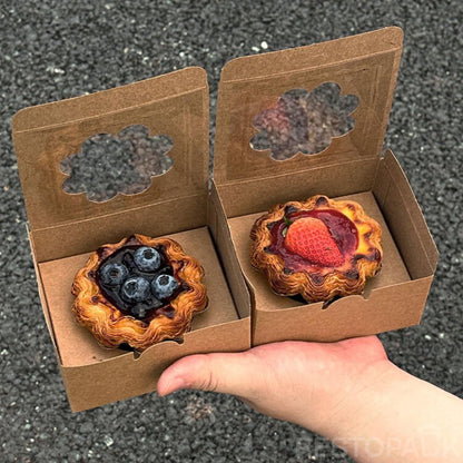 Printed Paper Egg Tart Boxes with Logo Customization