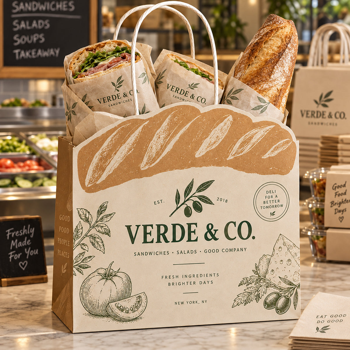 Custom Shaped Die-Cut Paper Shopping Bags