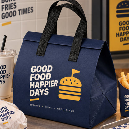 Custom Printed Insulated Food Delivery Bags