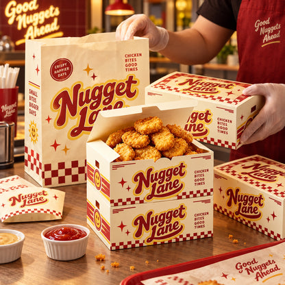 Custom Printed Fried Chicken Boxes