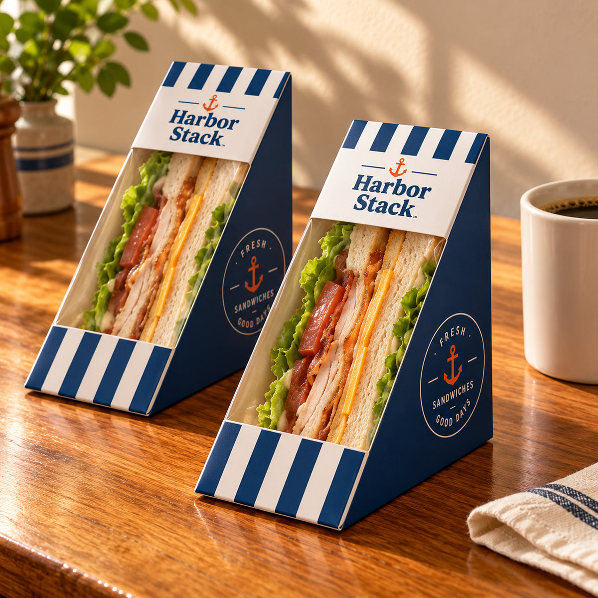 Custom Printed Window Sandwich Boxes
