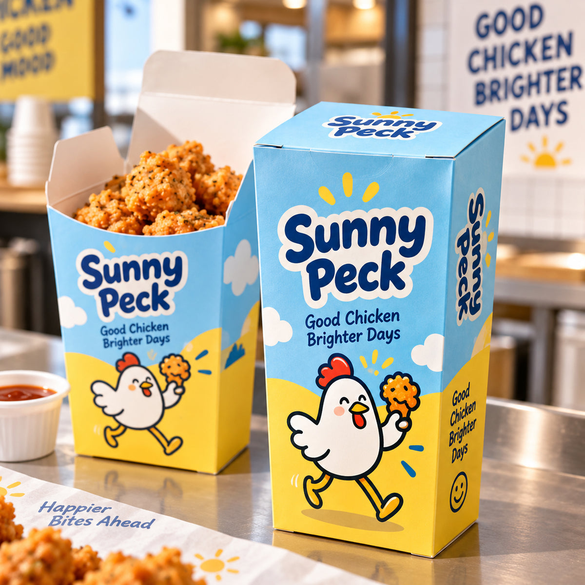 Custom Chicken Popcorn Boxes