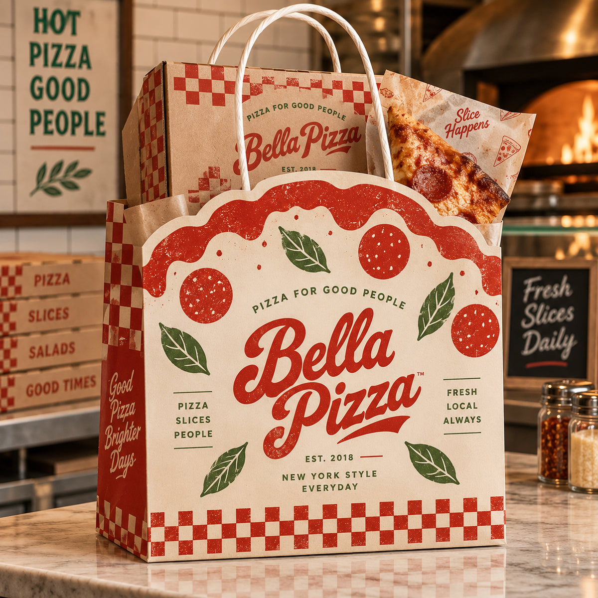 Custom Shaped Die-Cut Paper Shopping Bags